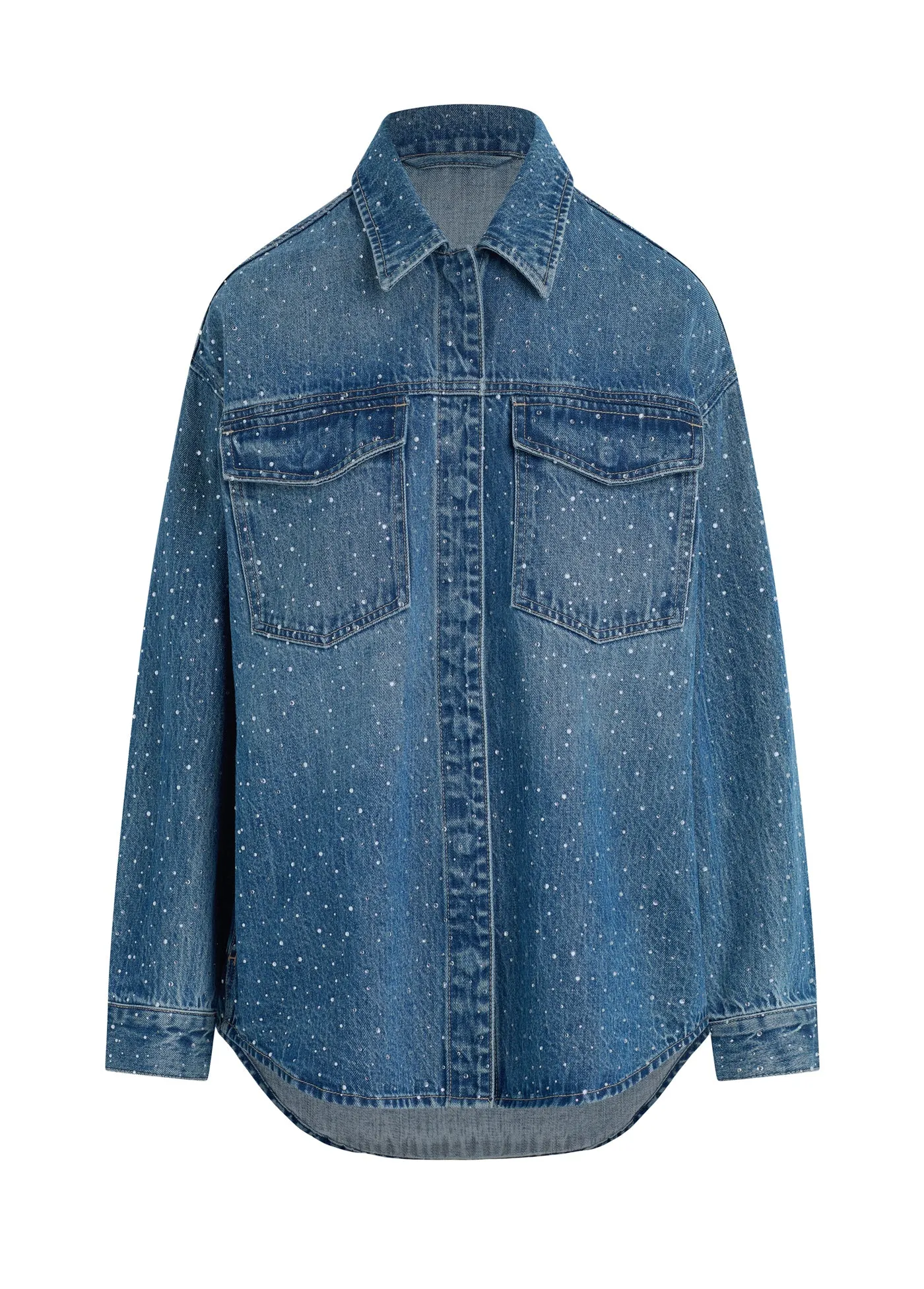 THE KATRINA CRYSTAL SHIRT JACKET