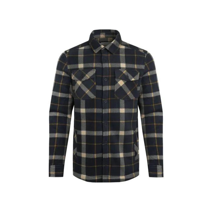 Weird Fish Men's Tyburn Check Fleece Shacket